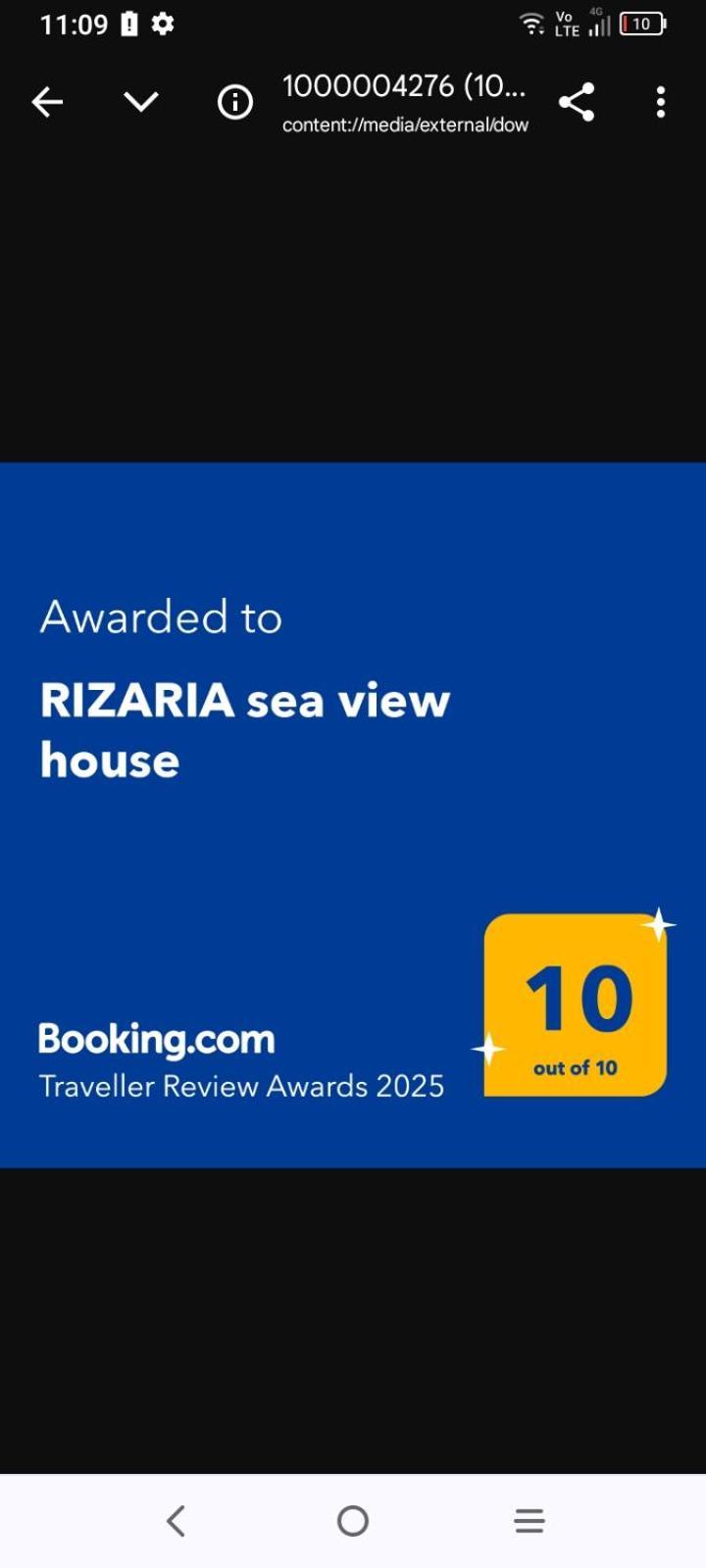 Rizaria Sea View House Villa Spartylas Buitenkant foto